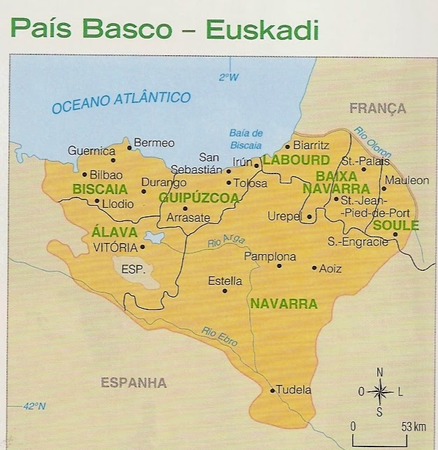 País Basco Mapa