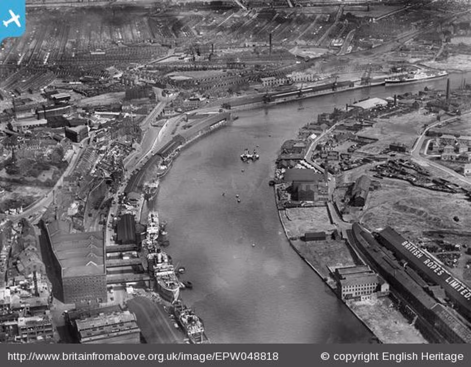Newcastle Old Centre City from above