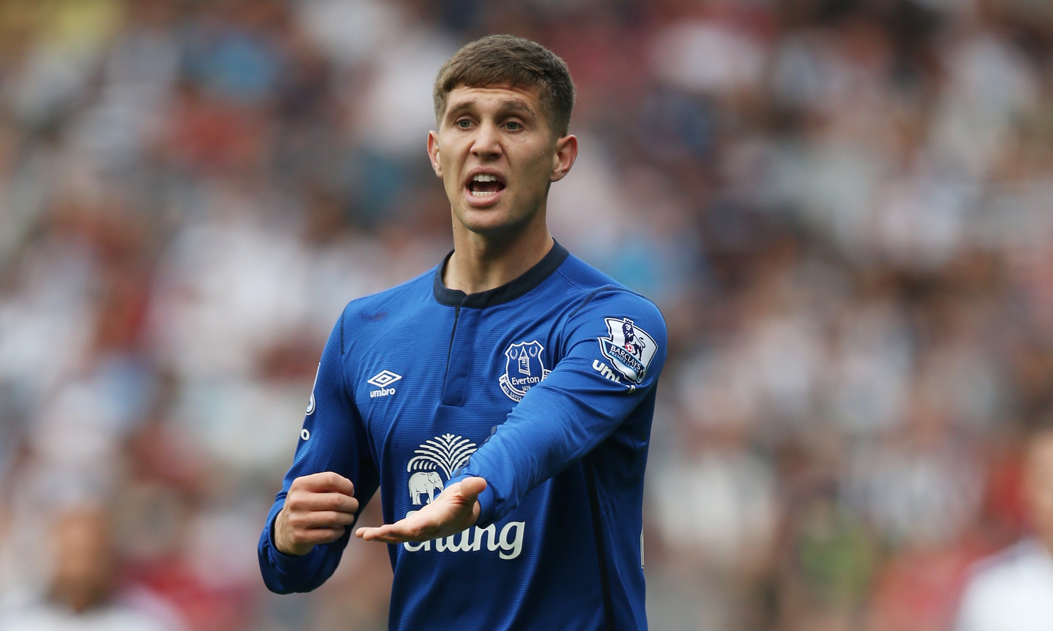 Stones playing for Everton