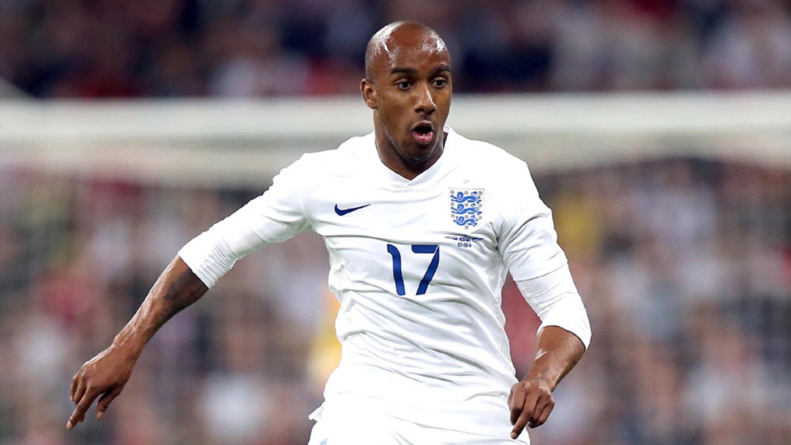 Fabian Delph representing England 