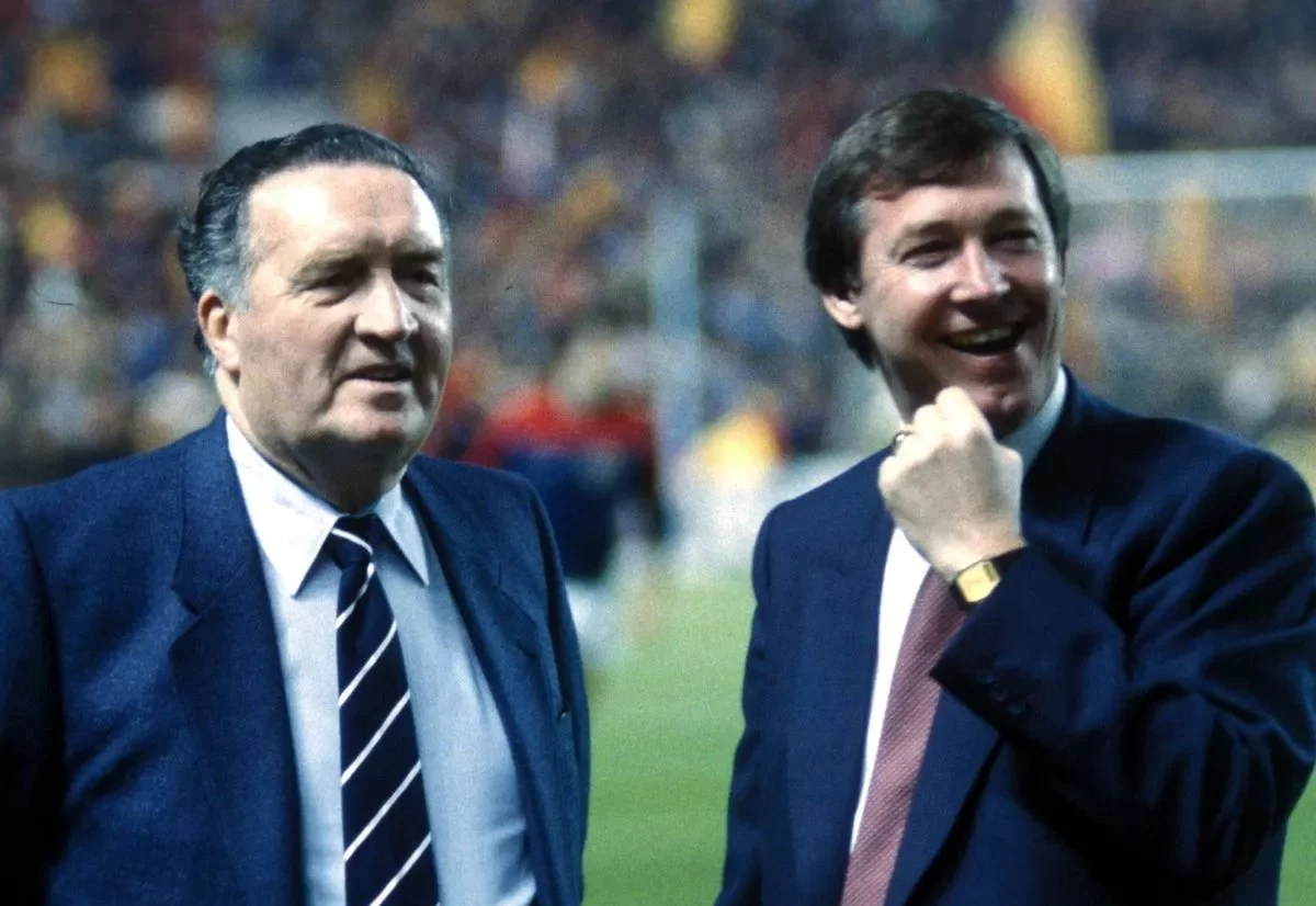 Jock Stein Alex Ferguson