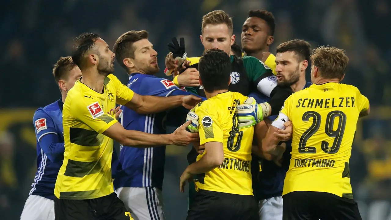 Derby Dortmund Schalke 04 fight