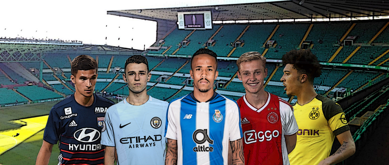 Aouar Foden Éder Militão Frenkie De Jong Sancho