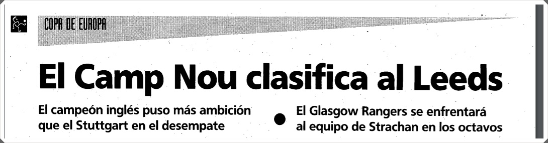 Mundo Deportivo Camp Nou Leeds United