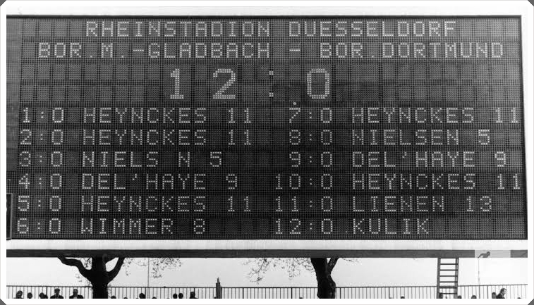 Borussia Dortmund Mönchengladbach 12-0