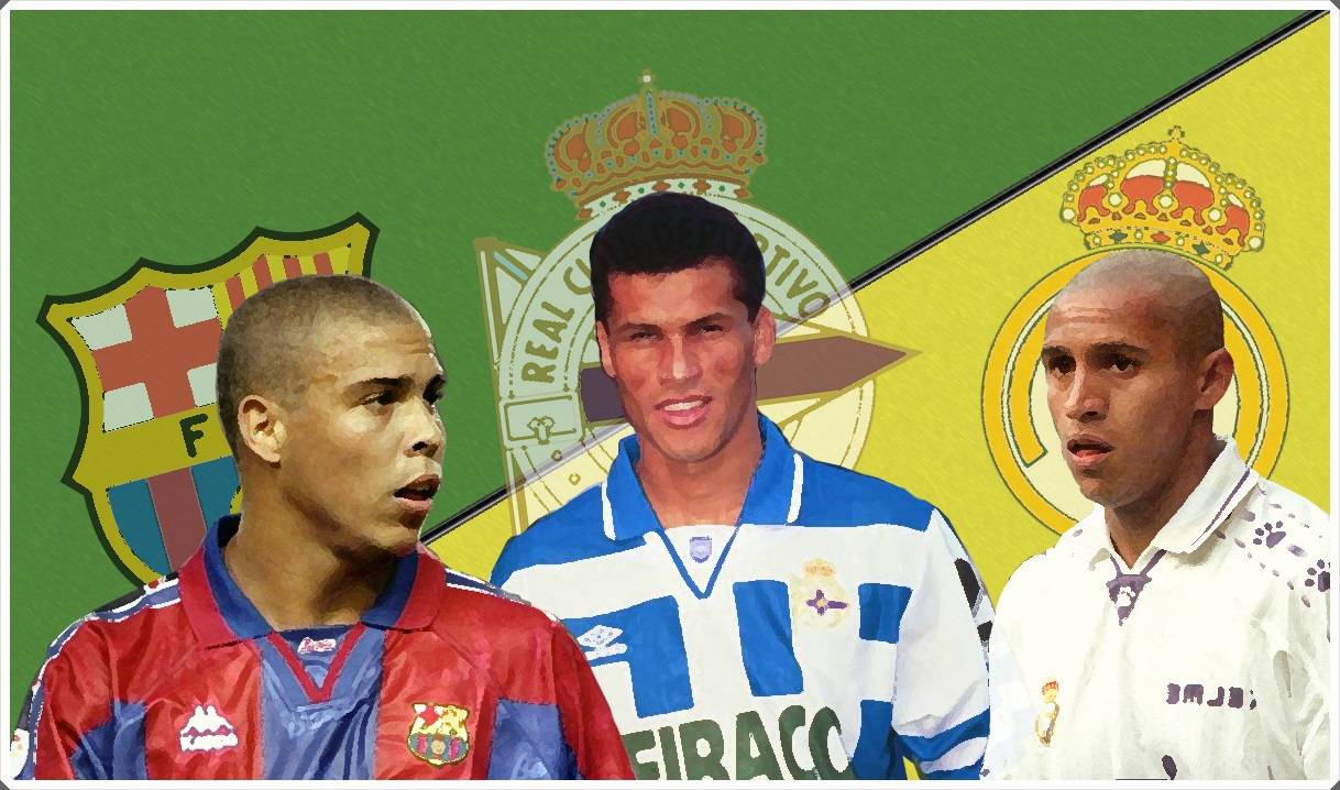 Ronaldo Rivaldo Roberto Carlos Barcelona Deportivo Coruña Real Madrid