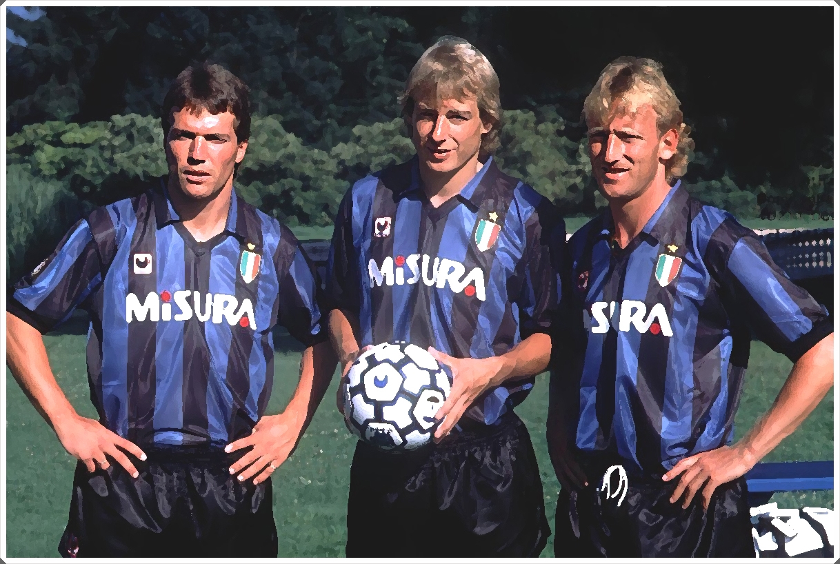 Matthaus Klinsmann Brehme Inter
