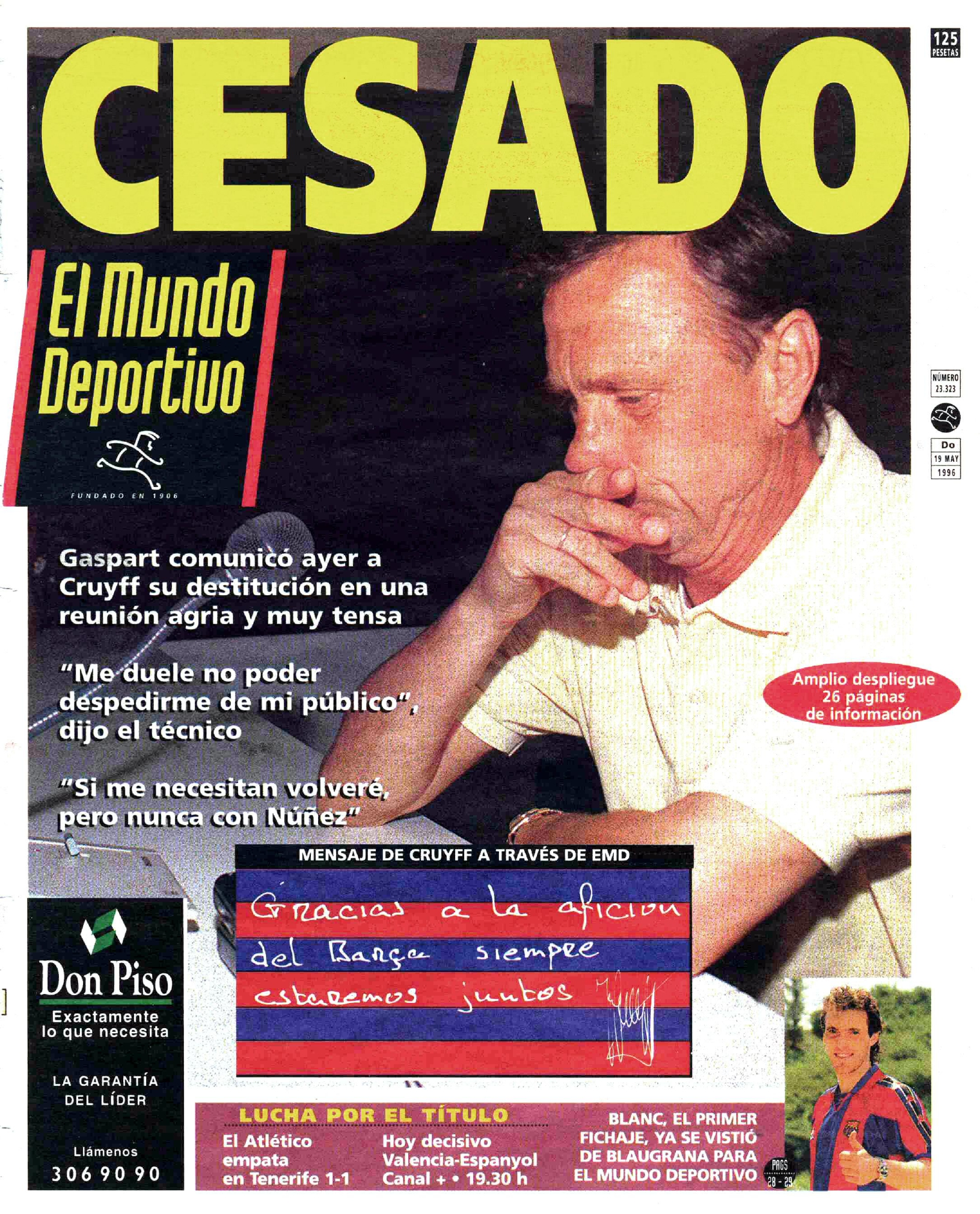 Mundo Deportivo Cruyff Demitido