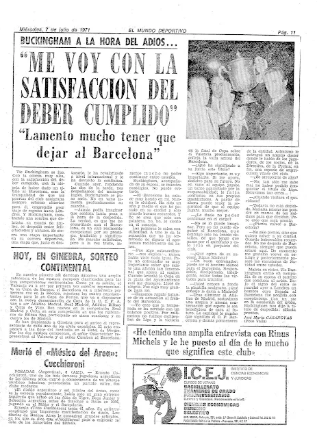 Mundo Deportivo Vic Buckingham