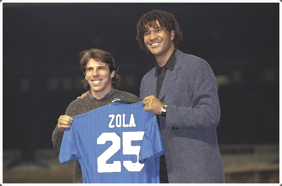 Gianfranco Zola Ruud Gullit Chelsea