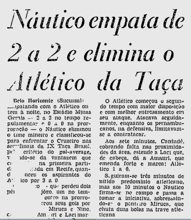 Jornal do Brasil Náutico Atlético