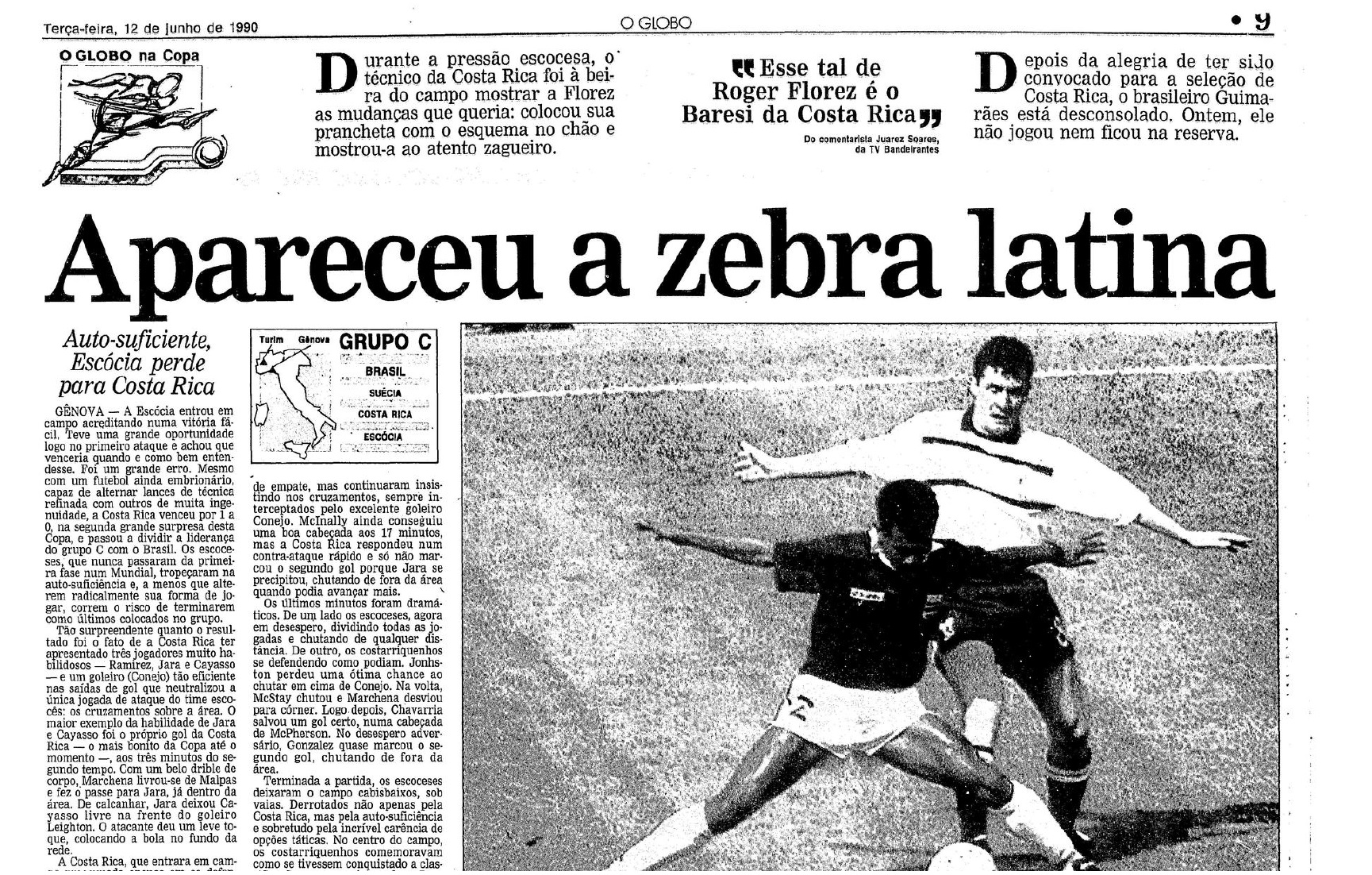 O Globo Costa Rica Escócia