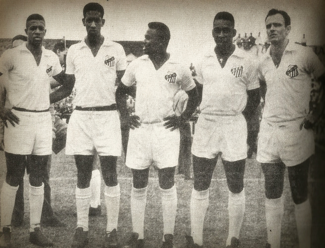 Dorval, Mengalvio, Coutinho, Pelé e Pepe